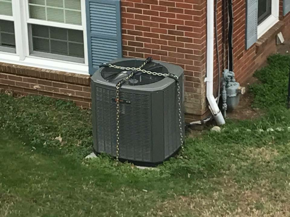 HVAC at a Greensboro home inspection.