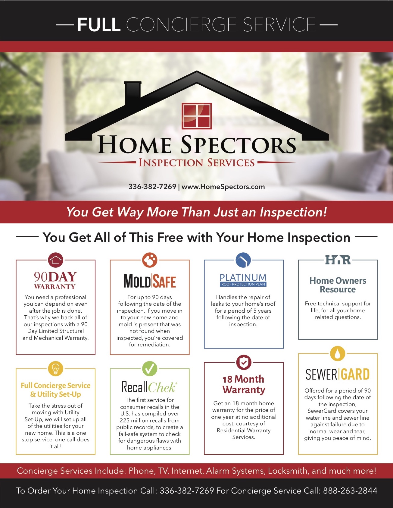 Greensboro home inspection flyer